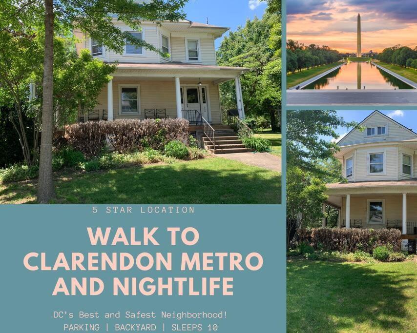 4 Bedroom Dc'S Best Location With Parking, Walk To Clarendon Metro, Shopping And Nightlife! Arlington Dış mekan fotoğraf